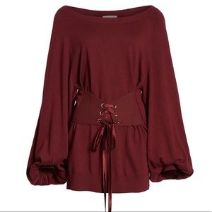 LEITH Corset Tunic Sweater